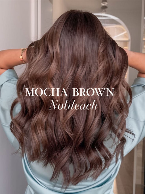 No-Bleach Hair Colour Ideas For Asian Dark Hair Mocha Brown