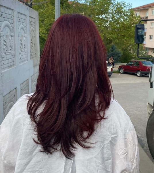 No-Bleach Hair Colour Ideas For Asian Dark Cherry Red